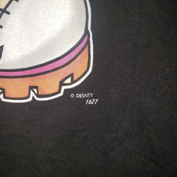 Vintage 90s Mickey Mouse Disney Black T Shirt One Size USA Made Single Stitch - Picture 4 of 7